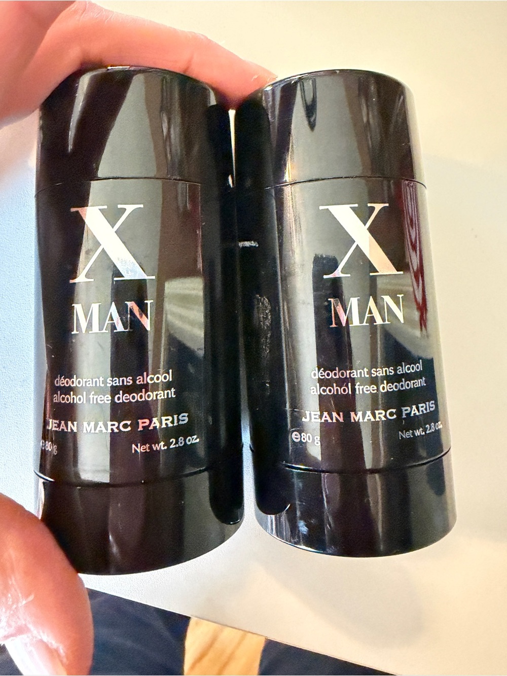 2 New X MAN Jean Marc Paris Deodorant Stick 2.8 oz/ 80 g Men's Unisex